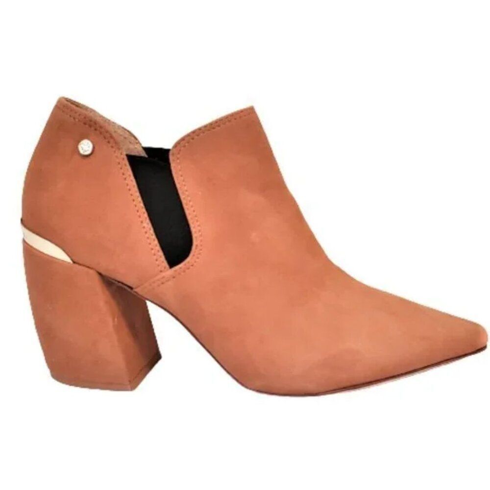 Antonio Melani Maxinee Suede Block Heel Booties Sz 8.5
